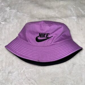 Y2K Nike Apex Reversible Black and Purple Bucket Hat